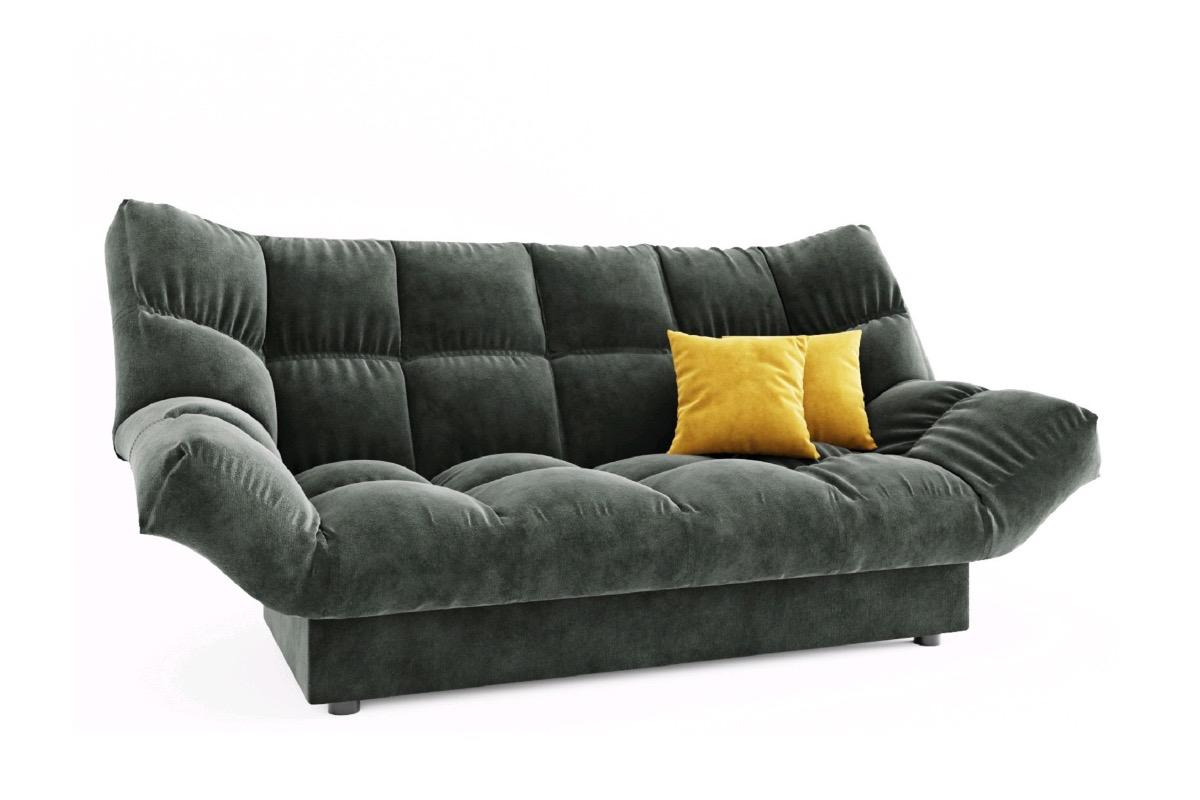 "Диван прямой Клик кляк книжка графит оливковый" - вид 2