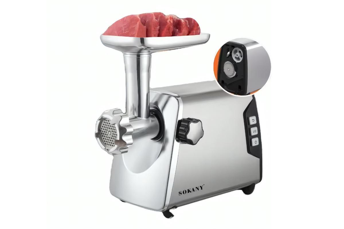 Электромясорубка SOKANY SK-06006 3800 Вт серебристая