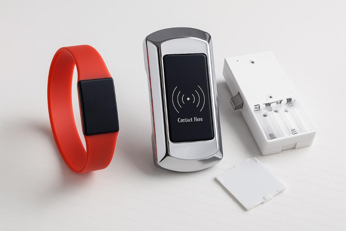 Электронный замок для шкафчика с браслетом Em-Marine