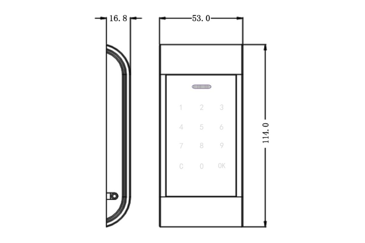 "Электронный замок для шкафчика с доступом по паролю" - вид 4