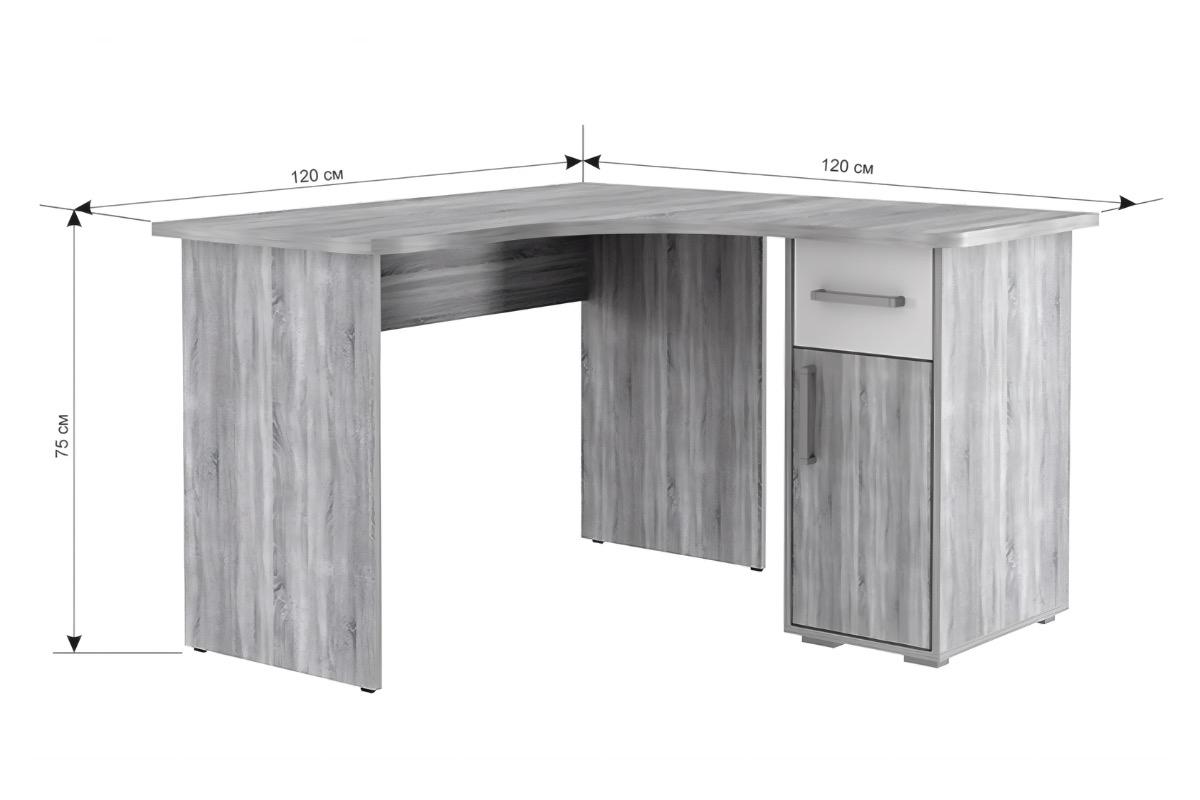 "Компьютерный стол Лайт К1 бежевый" - вид 2