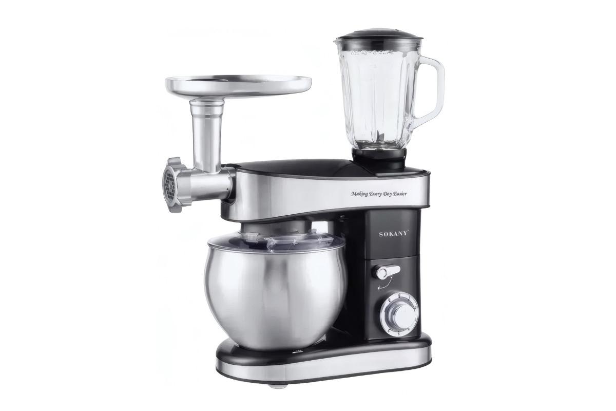 Кухонный комбайн SOKANY SK-05010 7.5 л серебристый