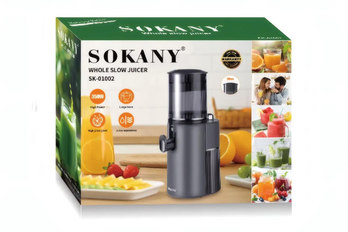 "Соковыжималка SOKANY SK-01002 350 Вт черная" - вид 4