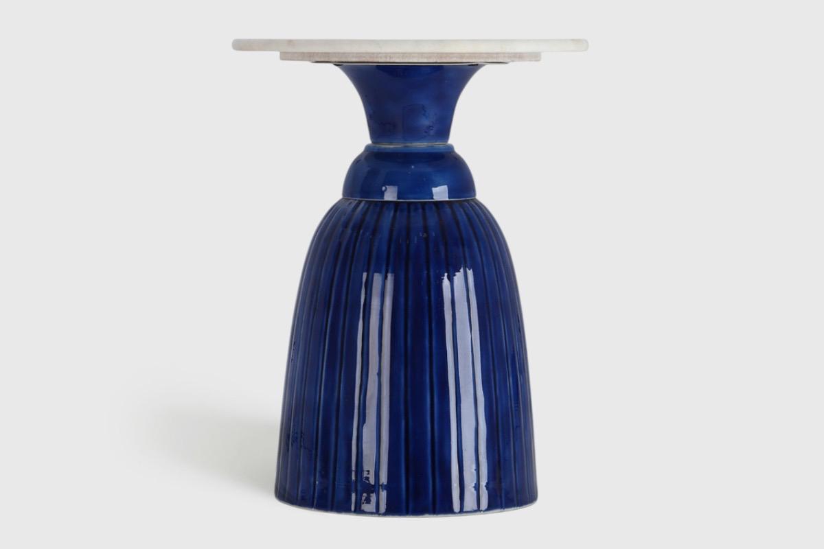 "Столик кофейный Глазурь синий мрамор" - вид 3