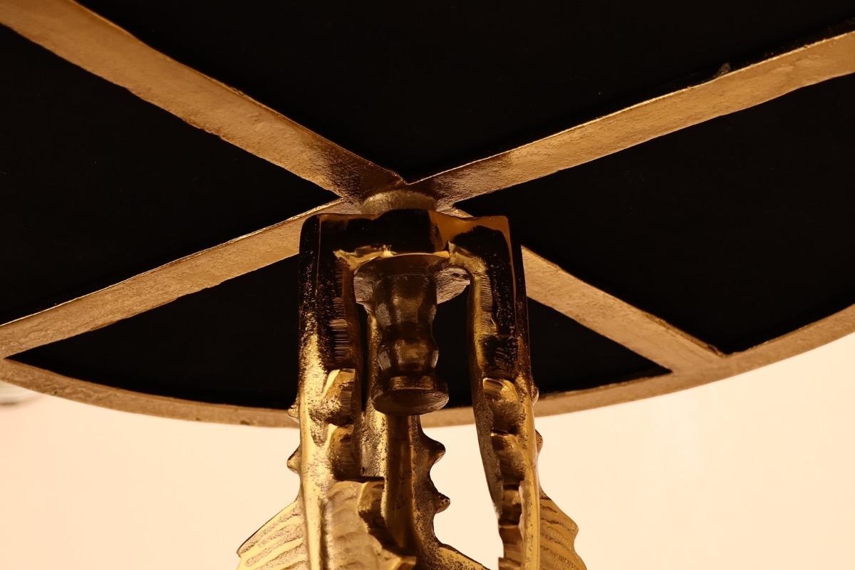 "Столик кофейный Листья золотистый" - вид 5