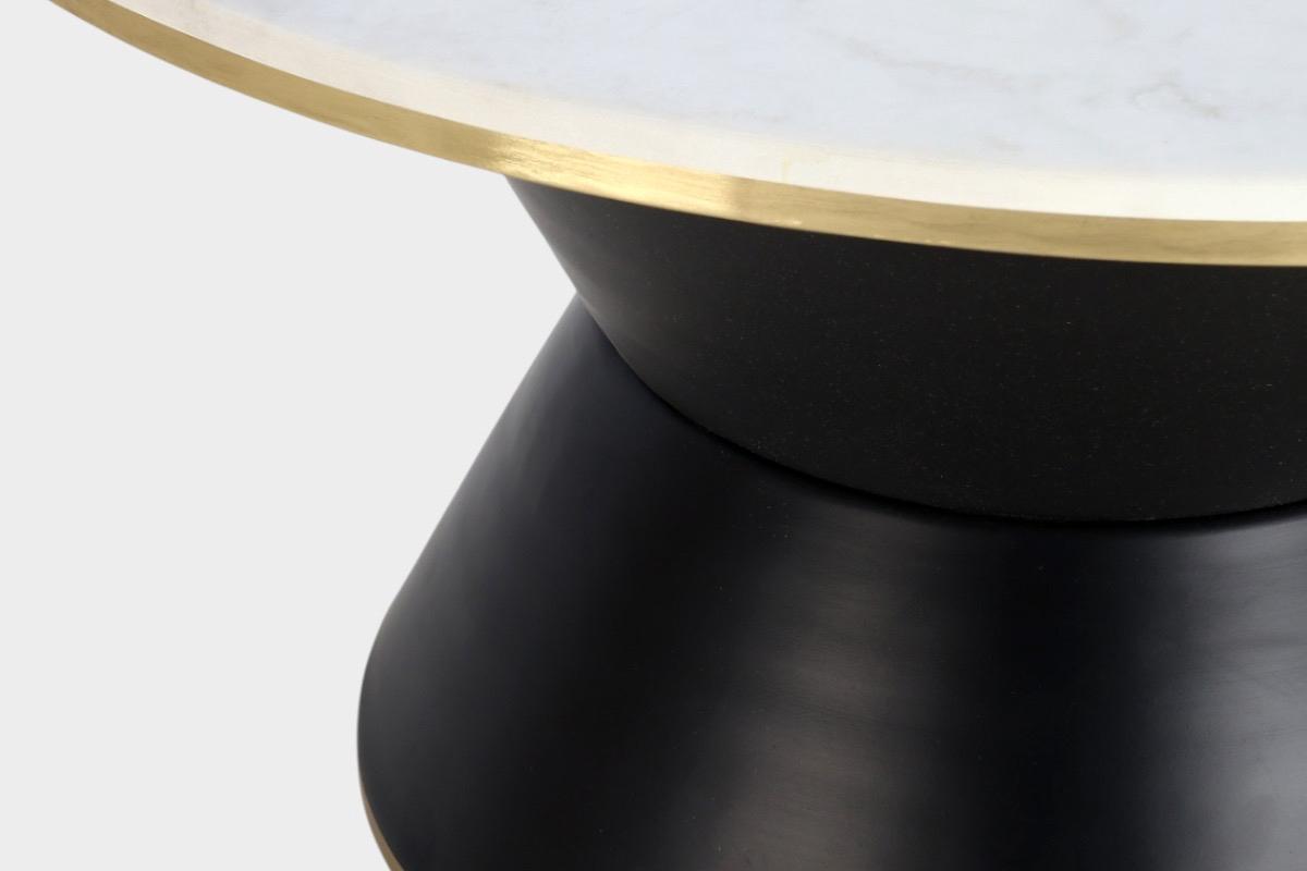 "Столик журнальный Флэт Уайт белый мрамор" - вид 4