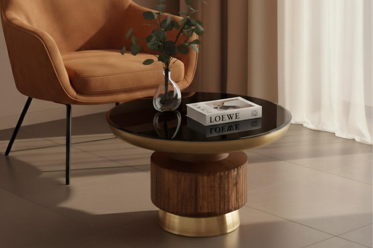 Столик журнальный Грильяж круглый