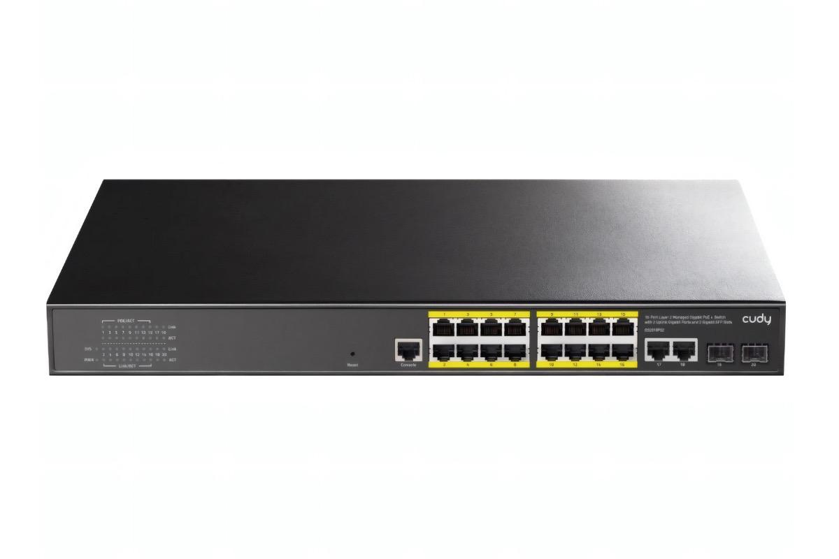 "Управляемый коммутатор Cudy GS2018PS2 L2" - вид 3